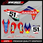CUSTOM MX GRAPHICS KIT: GASGAS MOTOCROSS DECALS MC EC 2021 - 2022 FACTORY RED