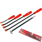 Neilsen 5pc Pry Crow Lever Bar Set Wrecking Roll Head Heel Puller Extra Long 