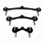 3 Pieces Cable Machine Handle with Rotating Grip Knurled Gym Attachment Non-Slip