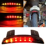 For Suzuki Marauder GZ125 250 LED Rear Fender Edge Brake Turn Signal Light Smoke
