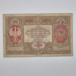 Poland 1000 Polush Mark 1916 Pick P-16 Miłczak 16 Series A Rare Banknote G Good