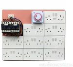 6/10 12/14 16/18 Way Contactor Board MDF 40a Grow Light Socket Timer Hydroponics