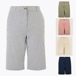 Ladies M&S High Waist Long Length Chino Shorts Sizes 6 & 16