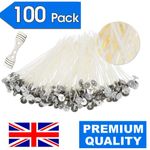 100 X 15CM PURE COTTON SMOKELESS CANDLE WICKS FOR HOME DIY CANDLE MAKING CRAFT