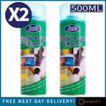2 x INSETTE WINDOW & GLASS CLEANER SPRAY 500ML CLEAR STREAK FREE SHINE FINISH