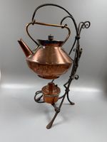 Benham & Froud antique aesthetic copper and brass spirit kettle on stand