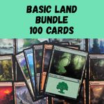 MTG 100 x BASIC LANDS | MTG BUNDLE | MOUNTAINS, ISLANDS, PLAINS, FORESTS, SWAMPS