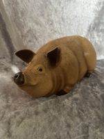 Rare Vintage 1988 Arnel’s Pig Brown Detailed Ceramic Farm House Country Kitchen