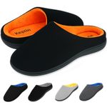 KEPLIN Men’s Memory Foam Slippers Comfortable Indoor House Shoes, Anti-Slip Sole