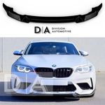 FRONT BUMPER SPLITTER LIP CS STYLE GLOSS BLACK FOR BMW 2 SERIES F87 M2 2015-2022
