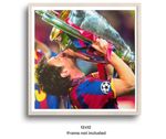 Lionel Messi Hand Signed Barcelona Autograph 12x12 Photo - PSA QO Approved & COA