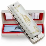 EASTTOP Harmonica Key of C/A/G Professional Diatonic Blues harp Harmonica Gift