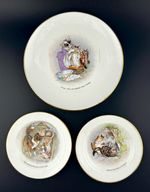 3x Grimwades China Beatrix Potter Mittens Tom Kitten Moppet Kep Plates - Lot 6