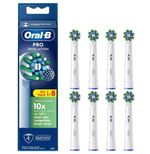 Oral-B Pro Cross Action Replacement Toothbrush Heads White - Pack of 8/16