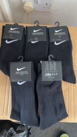 mens black Nike socks 5 pack brand new size 6-11