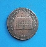 George III 1813 Sheffield Penny Token Overseers of the Poor