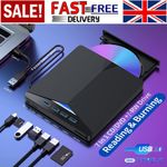 7 in1 External USB 3.0 DVD CD RW Writer Drive Burner Reader Player For Laptop PC