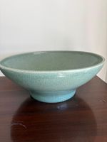 Stunning Huge Oversized Vintage Chinese Celadon Glazed Bowl