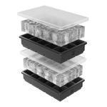 Oliver's Kitchen ® Ice Cube Tray Set with Stackable Lids - 15 Cubes Set of 2