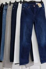 Ladies M&S Denim Sienna Jeans Straight Stretch Mid Rise Womens Trouser