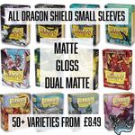 Dragon Shield Small Card Sleeves Matte / Gloss / Opaque Dual Matte - Yugioh Size