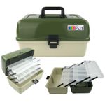 3 TRAY CRAFT STORAGE CANTILEVER BOX SEWING EMBELLISHMENT PAINTS ART ARTISTS BOX
