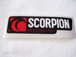 Scorpion Red Power Decal Sticker Vinyl ~ Heat Resistant 