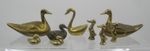 Brass Birds (Set of 9) Swans and Ducks