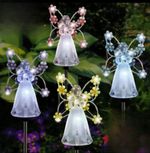 Outdoor Solar Garden Lights Solar Angel Decorative Light for Cemetery Grave Yard