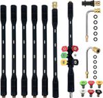 10 Pcs Pressure Washer Extension Wand with Karcher Adapter Compatible
