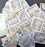 1X Machin security 50p stamp franked used fine collectable arts crafts