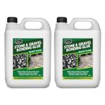 Stone and Gravel Bonding Glue, 2 x 5L, Water-Based Non-Toxic Formula, One Chem