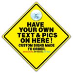 Custom Car Sign Made To Order, Personalised Baby on Board Sign