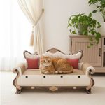 Luxury Pet Cat Scratcher Cozy Chaise Lounge Sofa Cardboard Kitten Scratching Pad