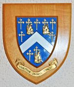 Reading Blue Coat School wall plaque shield crest coat of arms