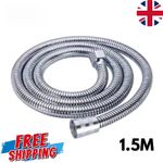 Shower Hose 1.5M Flexible Stainless Steel Chrome Shower Bathroom Pipe Universal