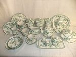 BHS Country Vine - green fluted tableware made in Britain, stamps vary - 4B5A #