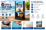 Hot Tub, Pool and Spa Test Strips x 100 5 in 1 - Chlorine, PH , BROMINE,ALKALINE