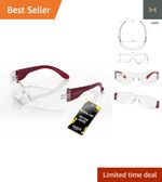 Lightweight Bifocal Safety Glasses +2.5 - Ideal for Cycling with Anti-Fog Lens