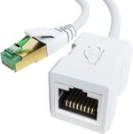 CableDirect Ethernet Extension Cable - 5m (CAT 7, Male to Female, White