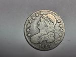 1824/1  capped bust half dollar FINE TO VERY FINE