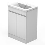 600mm Bathroom Vanity Unit Basin Storage Cabinet Furniture Grey White Modern