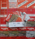 68 LLANELLI SCARLETS RUGBY HOME PROGRAMME BUNDLE 1970-89