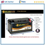 12V 130AH Leisure Battery DEEP CYCLE for Caravan Campervan Motorhome 130 AH