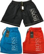 HUGO BOSS BRAND NEW REGULAR FIT INNER LINEN NET DOT LOGO SWIM SHORT