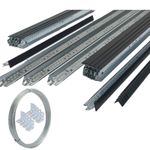 15m² Black Suspended Ceiling Grid System – Complete 600x600 Grid (No Tiles )