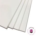 Styrene Sheets . Plasticard (HIPS) A4  Plastic Sheets White Gloss 0.5mm to 4mm.