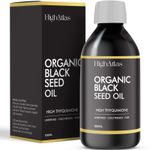 Organic Black Seed Oil 100ml, Up to 6X% Strength Thymoquinone, Cold Pressed