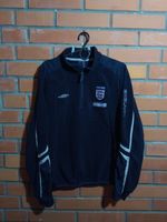 England Team Training Football Soccer Fleece Jacket Blue Umbro Woman Size 12