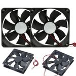 1/2/4PCS 120mm 2Pin 12V Cooling Fan dual Ball Bearing PC Brushless Silent Fan